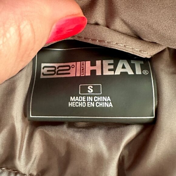 New 32 Degrees Puffer Tech Jacket Women's Size S Lightweight Water Resistant - Picture 3 of 16